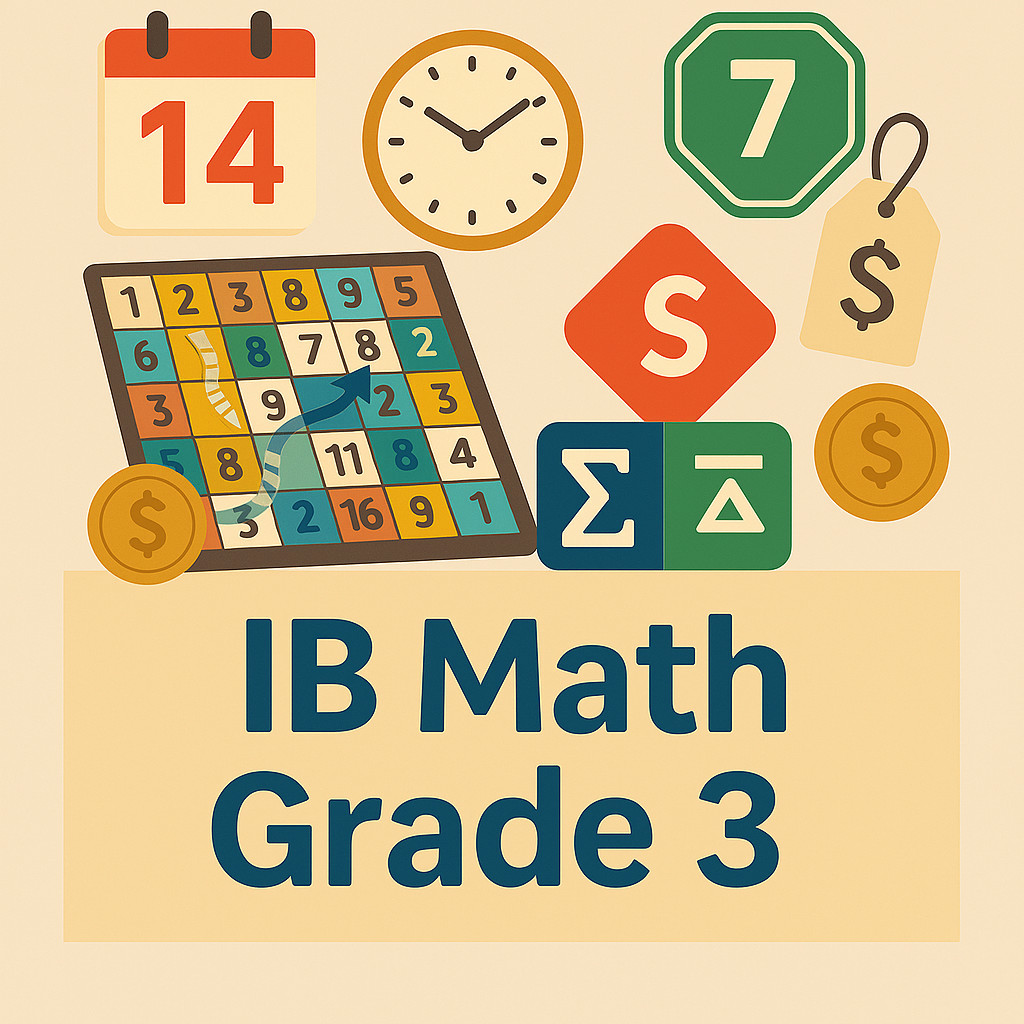 Grade 3 IB Math course – inquiry-based learning, number sense, patterns, and real-world problem solving – Global Math Institute
