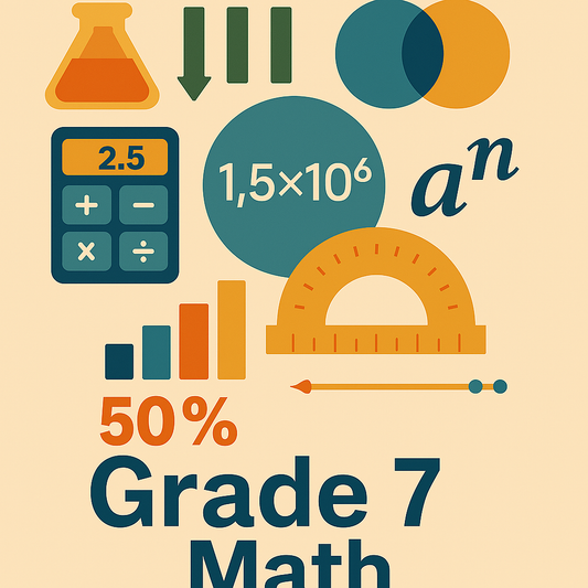 Grade 7 Math course – percentages, equations, geometry, and data handling – Global Math Institute