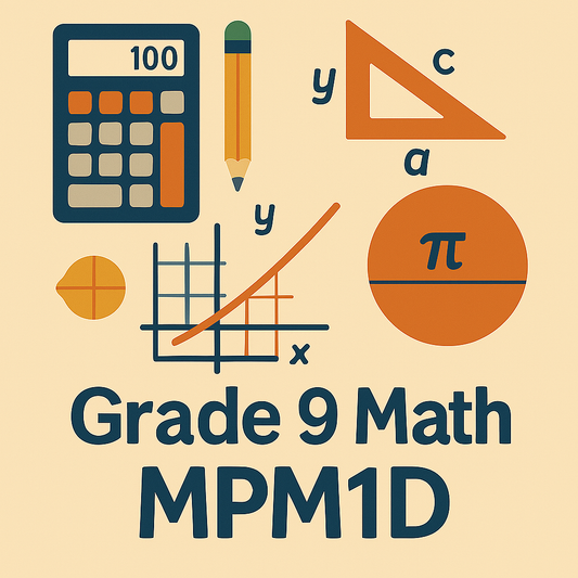 Grade 9 Math MPM1D course – Ontario academic curriculum, linear relations, algebra, and problem-solving – Global Math Institute